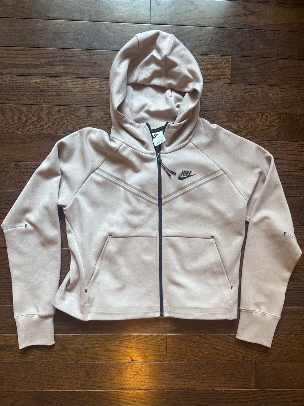 Nike Women’s taupe Full-Zip Hooded Jacket